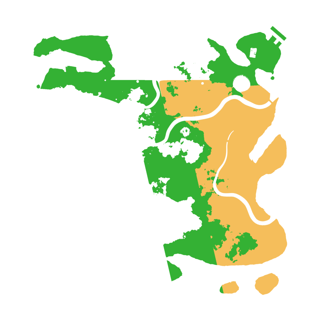 Biome Rust Map: Procedural Map, Size: 3500, Seed: 1773680