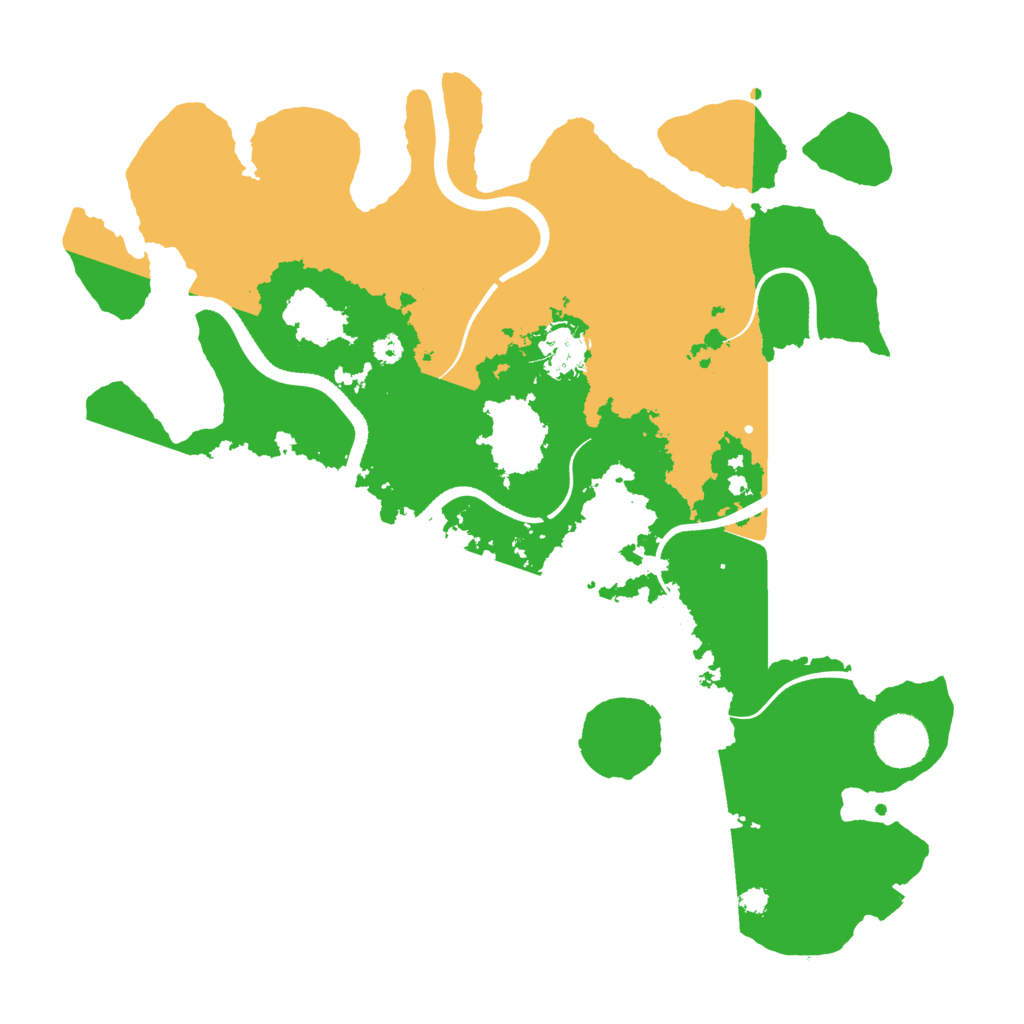 Biome Rust Map: Procedural Map, Size: 3500, Seed: 2027885124