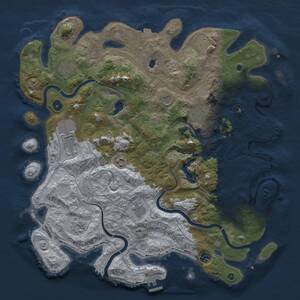 Thumbnail Rust Map: Procedural Map, Size: 4450, Seed: 220478025, 16 Monuments