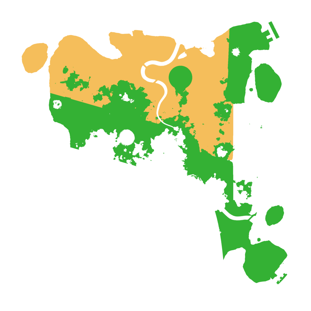 Biome Rust Map: Procedural Map, Size: 3500, Seed: 141996095