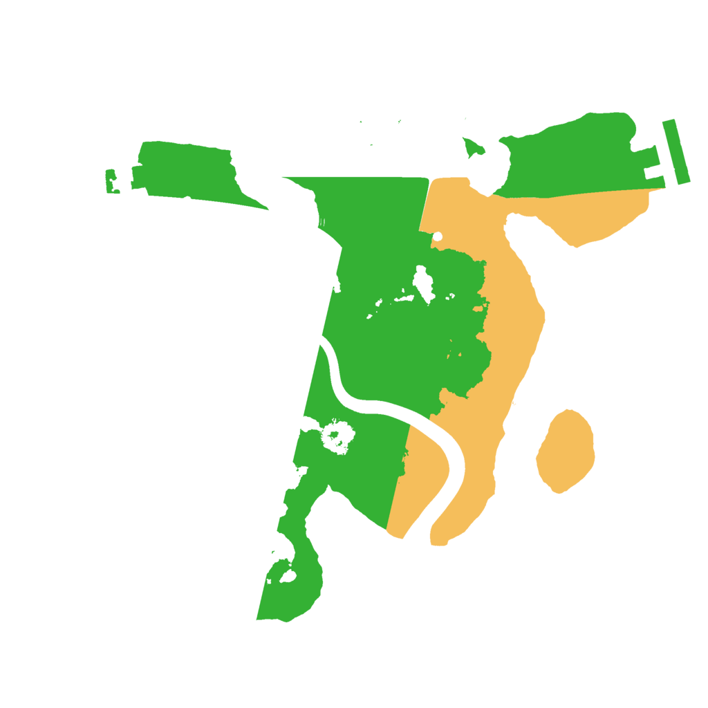 Biome Rust Map: Procedural Map, Size: 2200, Seed: 1000