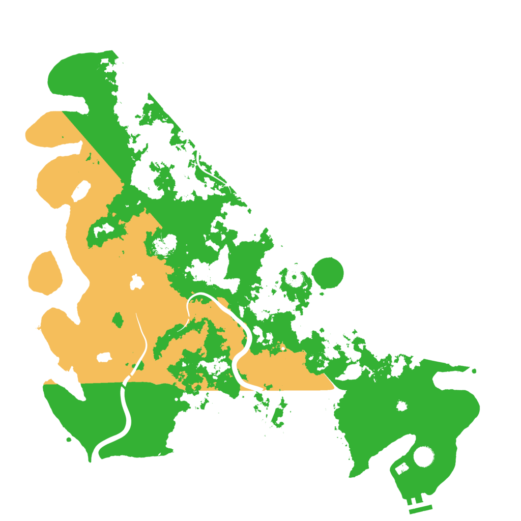 Biome Rust Map: Procedural Map, Size: 4500, Seed: 256292118