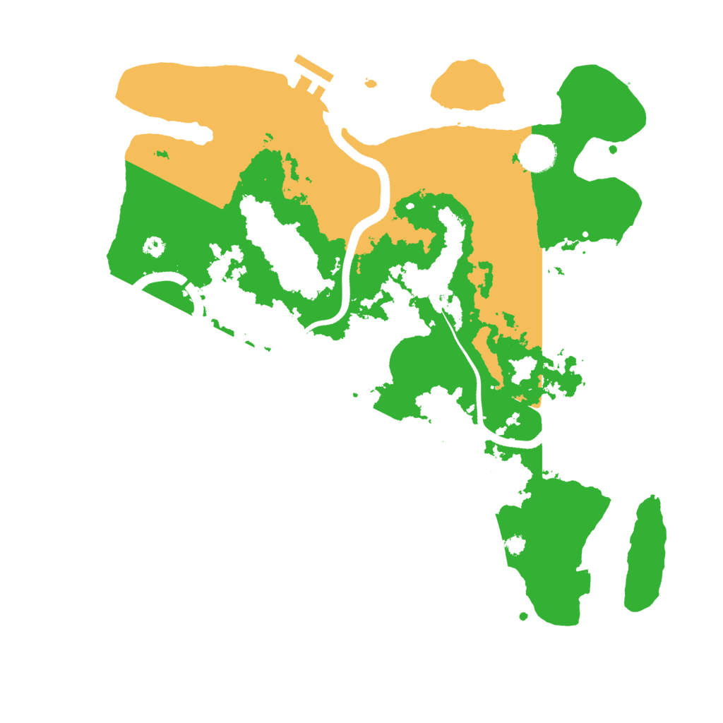 Biome Rust Map: Procedural Map, Size: 3500, Seed: 164525333