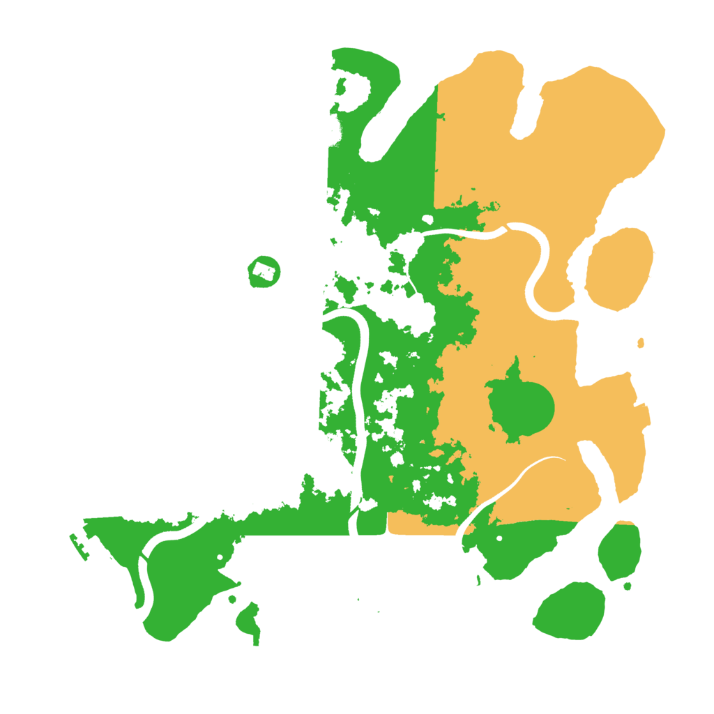 Biome Rust Map: Procedural Map, Size: 3650, Seed: 954997390