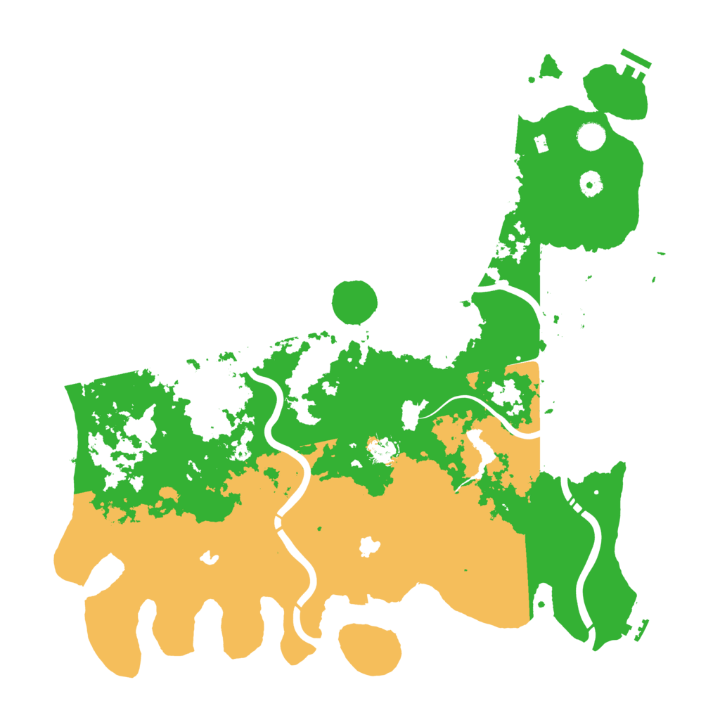 Biome Rust Map: Procedural Map, Size: 4500, Seed: 54520