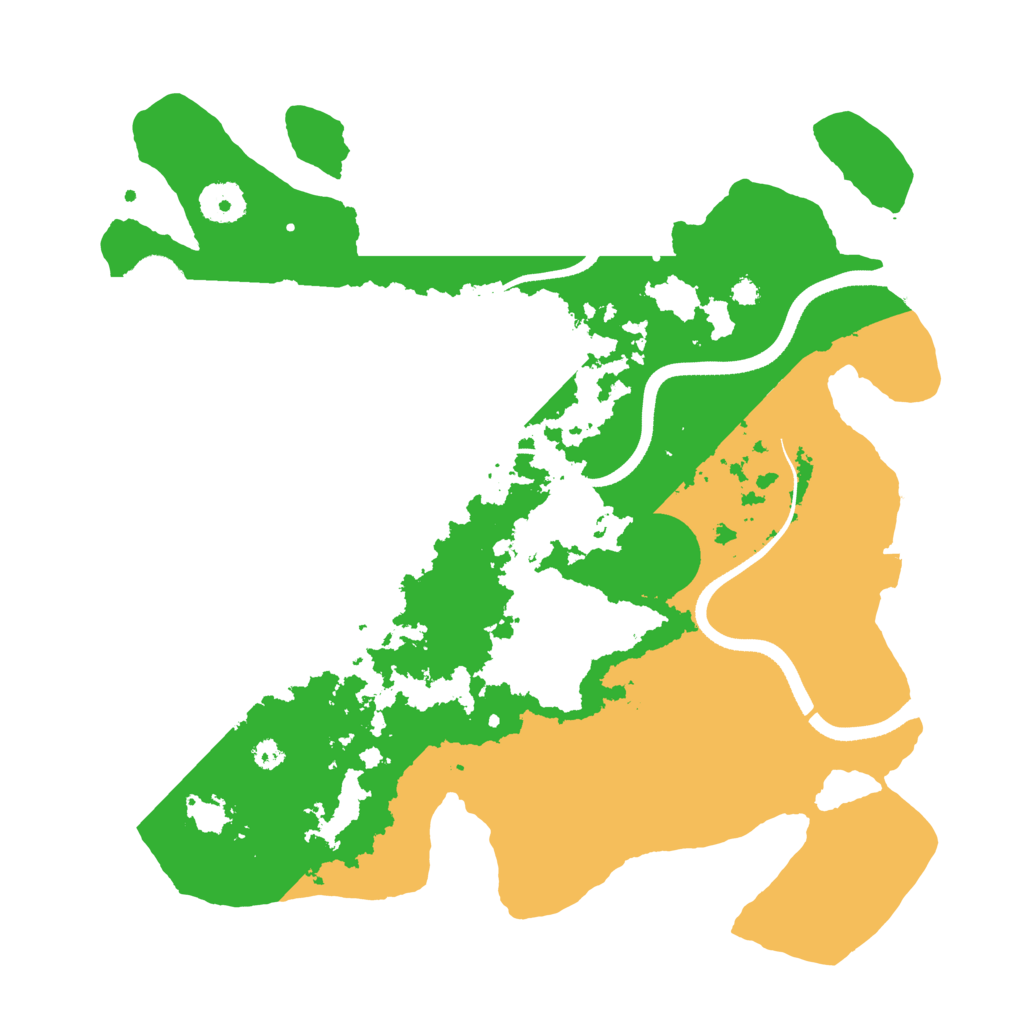 Biome Rust Map: Procedural Map, Size: 3500, Seed: 9009009