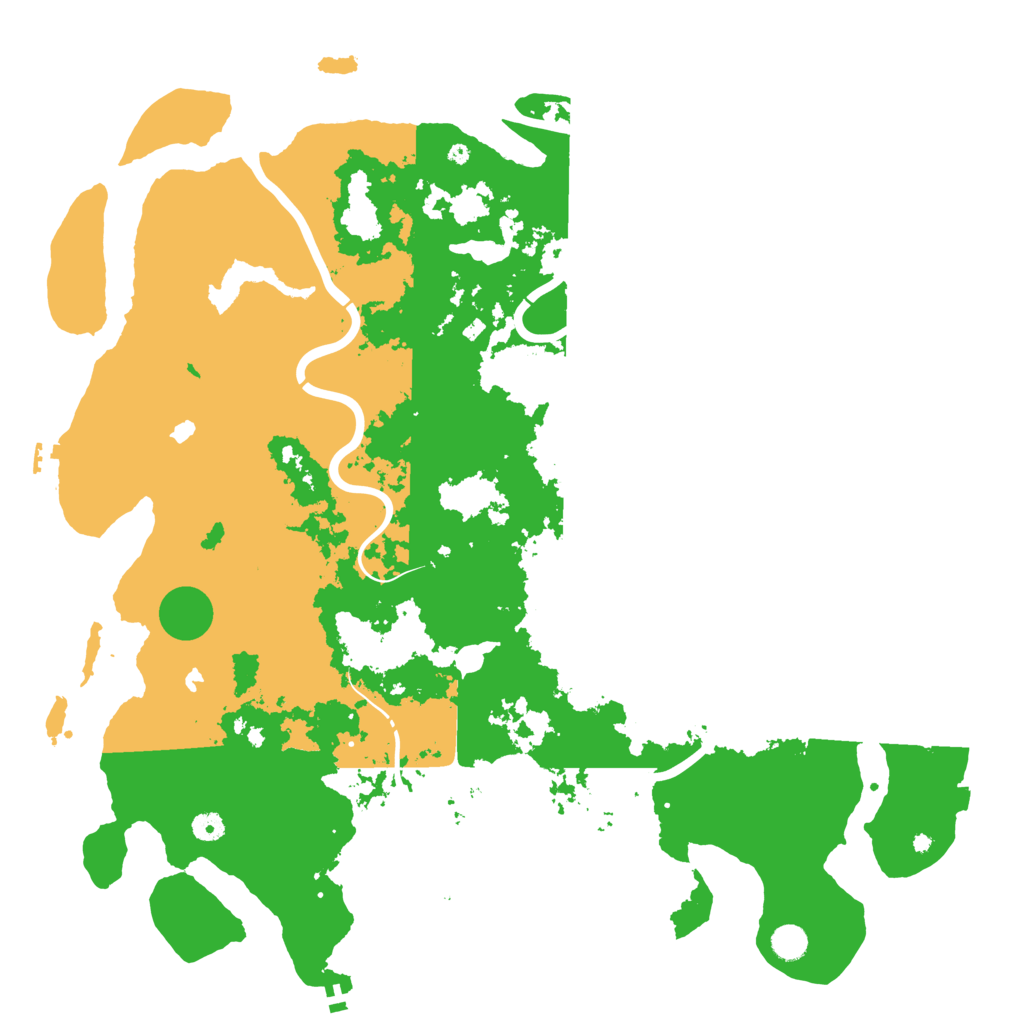 Biome Rust Map: Procedural Map, Size: 5000, Seed: 45036555
