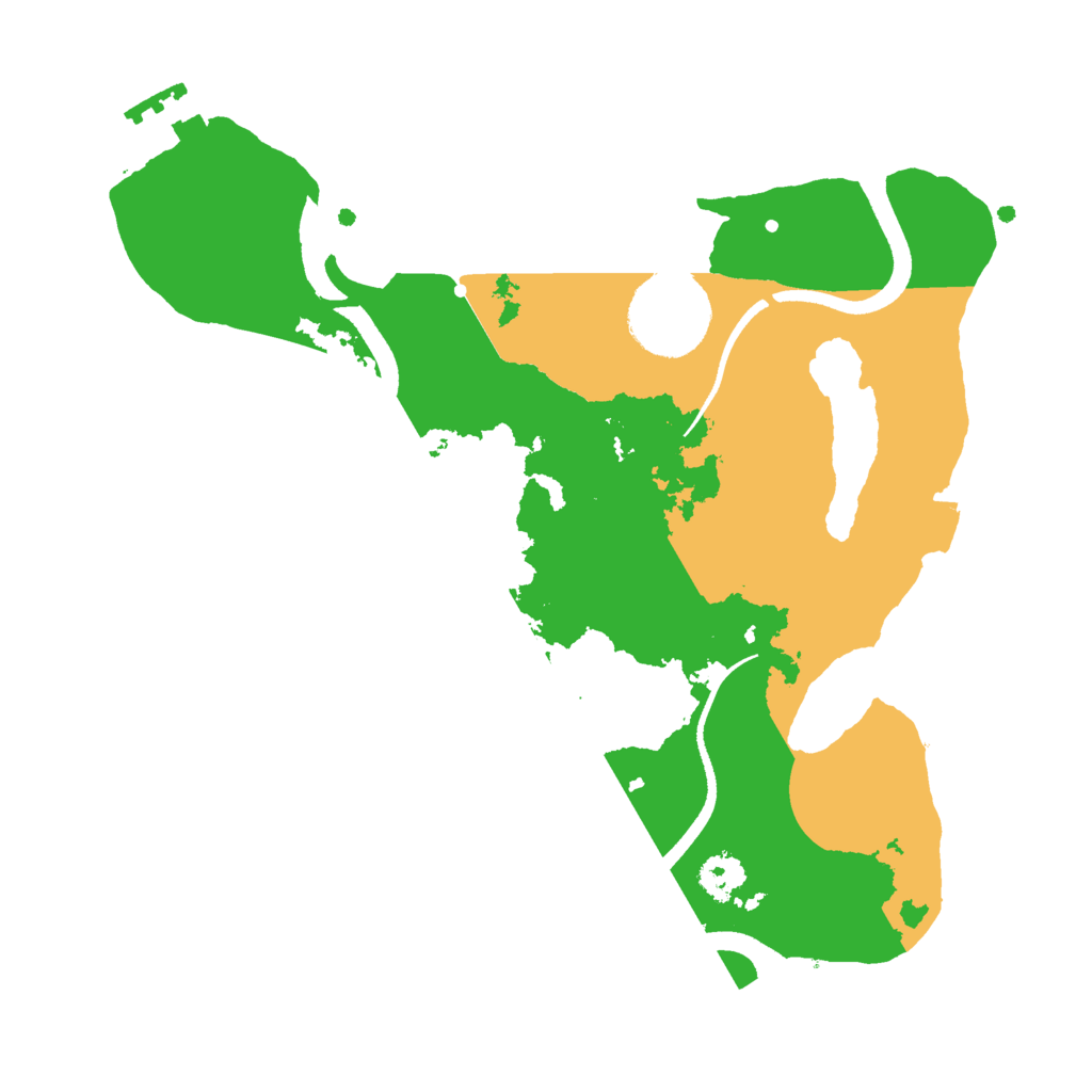 Biome Rust Map: Procedural Map, Size: 2500, Seed: 2028188359
