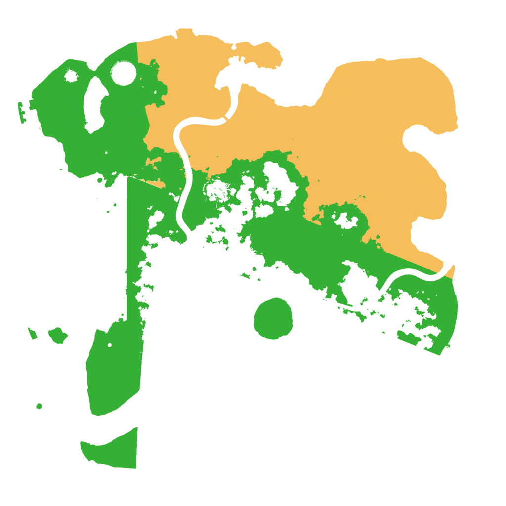 Biome Rust Map: Procedural Map, Size: 3600, Seed: 1035696669