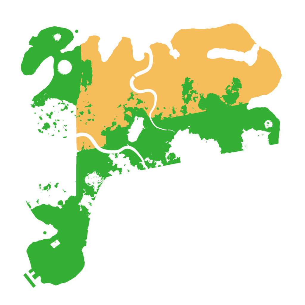 Biome Rust Map: Procedural Map, Size: 3800, Seed: 33982