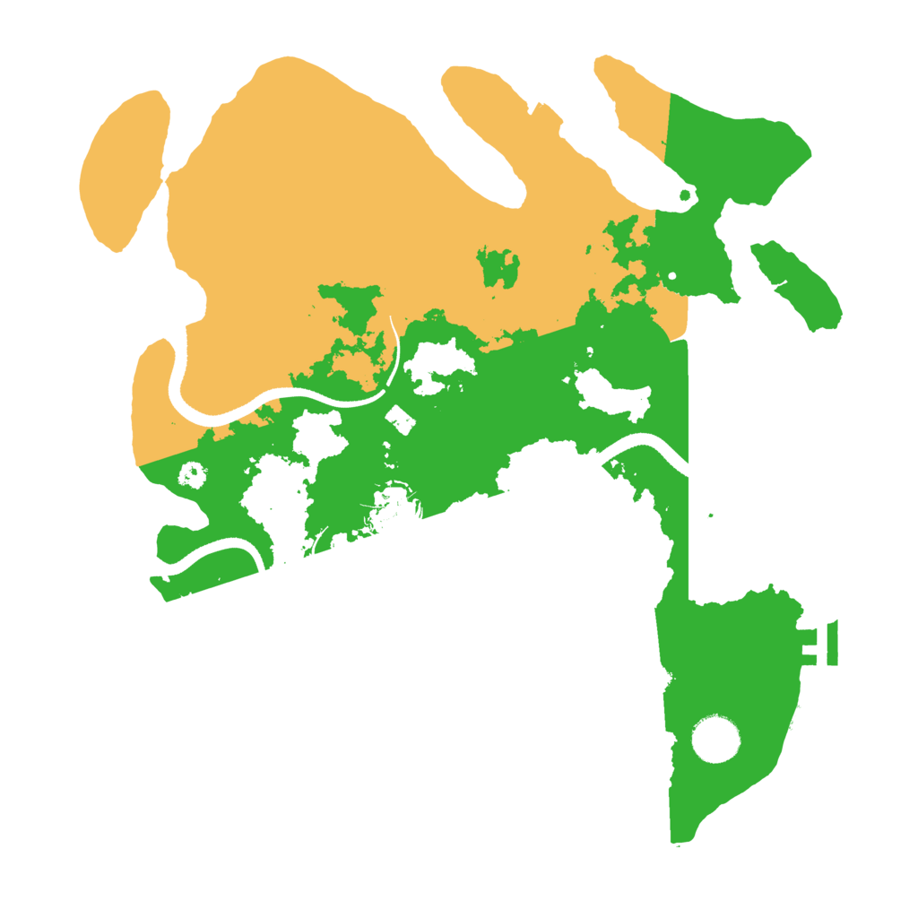 Biome Rust Map: Procedural Map, Size: 3400, Seed: 701901917