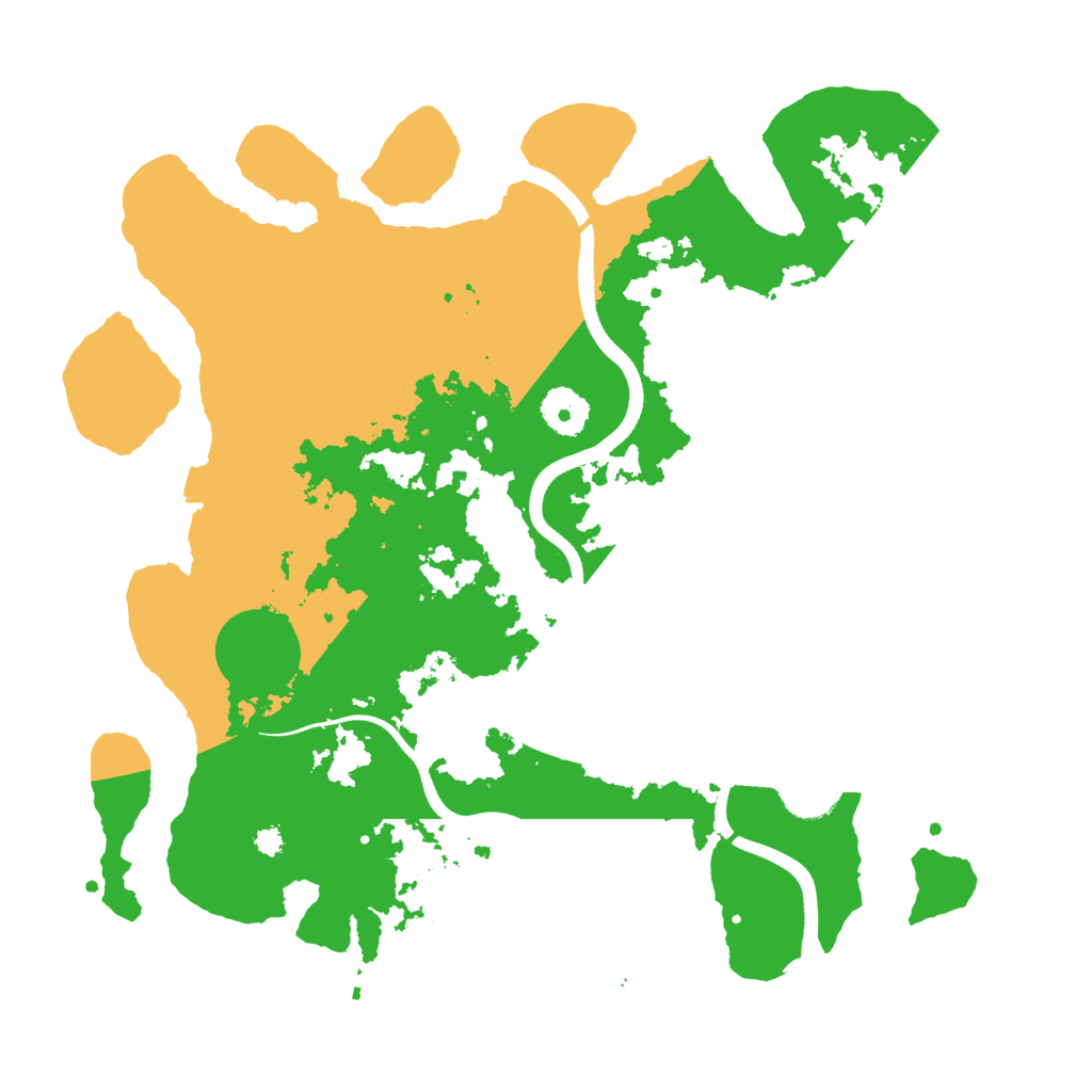 Biome Rust Map: Procedural Map, Size: 3500, Seed: 2072026