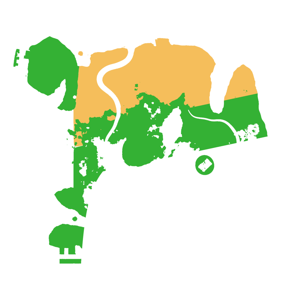 Biome Rust Map: Procedural Map, Size: 2500, Seed: 2062792977