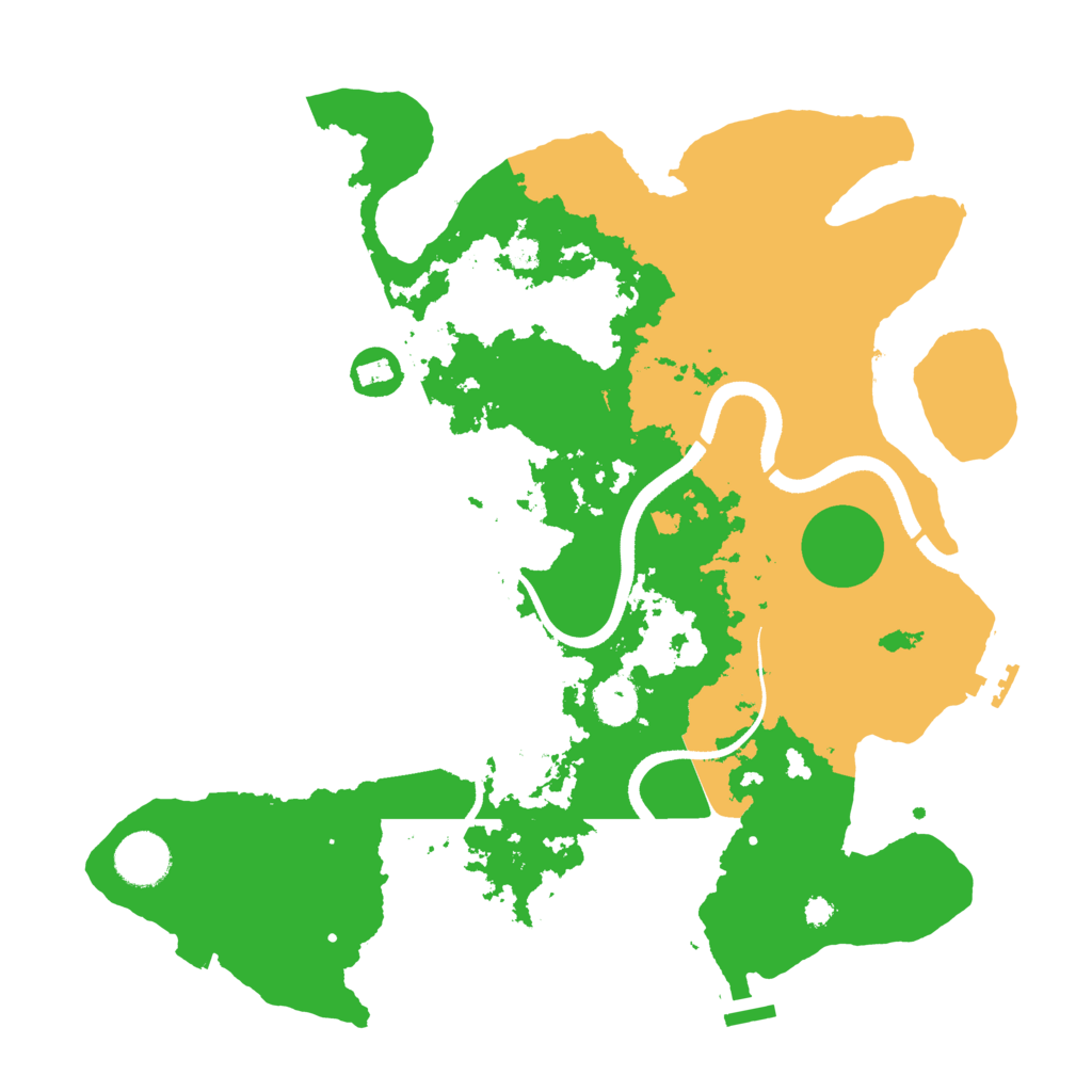Biome Rust Map: Procedural Map, Size: 3500, Seed: 56375