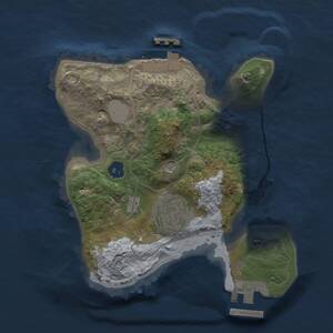 Thumbnail Rust Map: Procedural Map, Size: 2000, Seed: 516532984, 5 Monuments