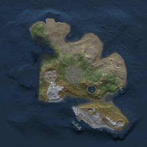 Thumbnail Rust Map: Procedural Map, Size: 2000, Seed: 5011030, 5 Monuments