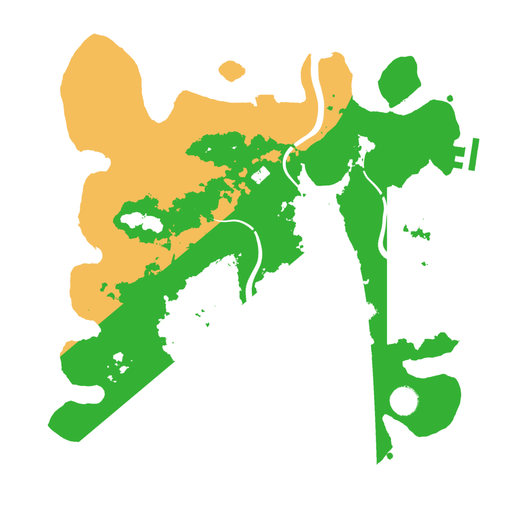 Biome Rust Map: Procedural Map, Size: 3200, Seed: 349761