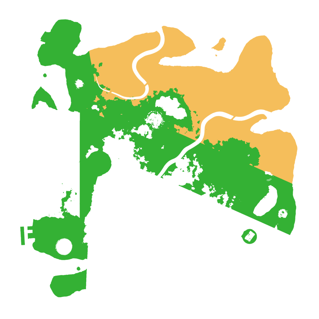 Biome Rust Map: Procedural Map, Size: 3500, Seed: 1324960623