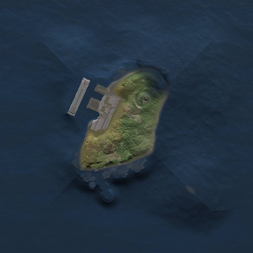 Rust Map: Procedural Map, Size: 1300, Seed: 936, 2 Monuments