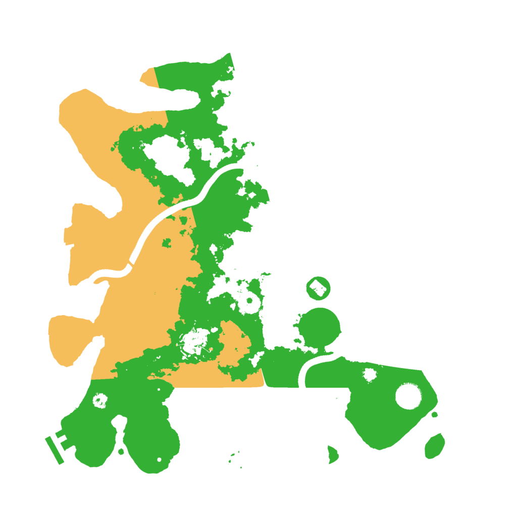Biome Rust Map: Procedural Map, Size: 3500, Seed: 391268