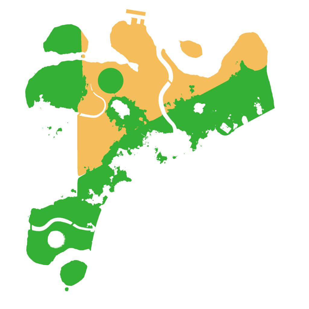 Biome Rust Map: Procedural Map, Size: 3201, Seed: 481981