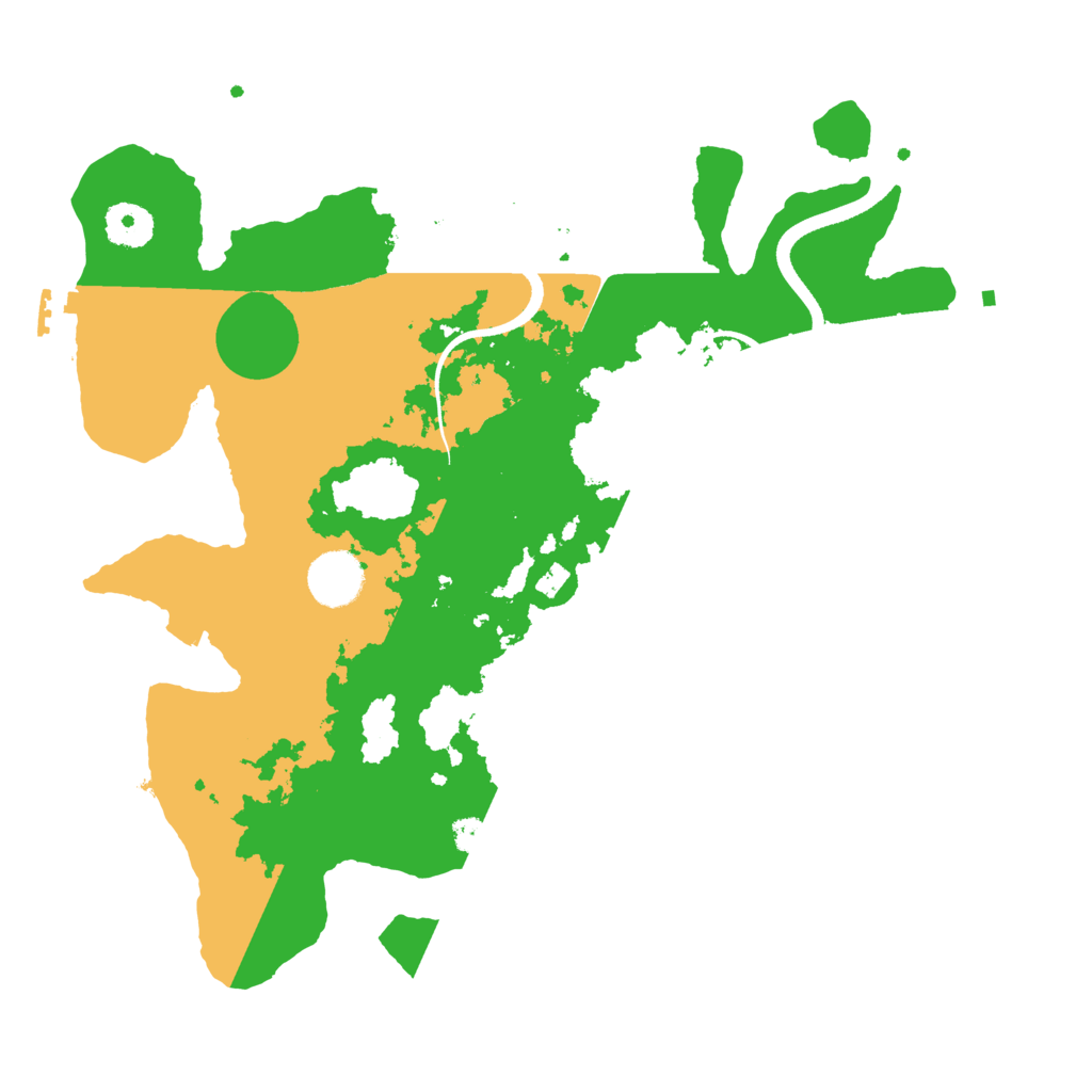 Biome Rust Map: Procedural Map, Size: 3500, Seed: 198652