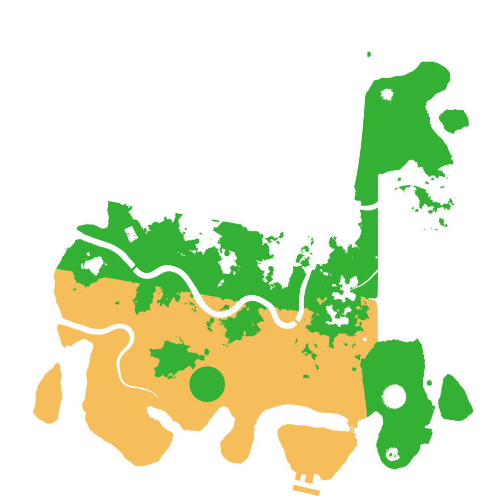 Biome Rust Map: Procedural Map, Size: 3750, Seed: 46007133