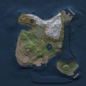 Thumbnail Rust Map: Procedural Map, Size: 2000, Seed: 54554255, 5 Monuments