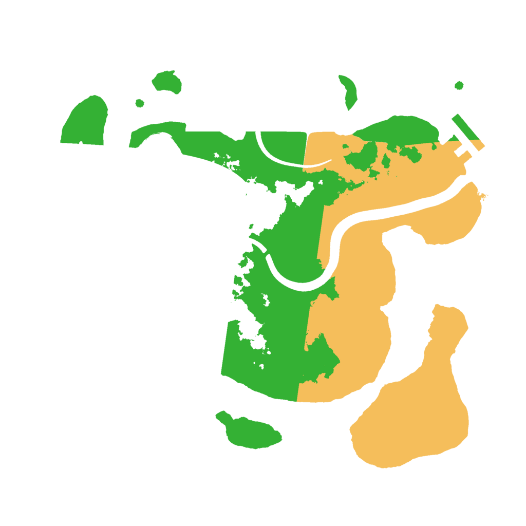 Biome Rust Map: Procedural Map, Size: 2500, Seed: 825633963