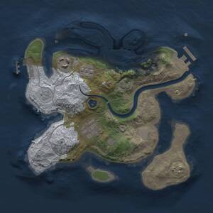 Thumbnail Rust Map: Procedural Map, Size: 2500, Seed: 825633963, 9 Monuments