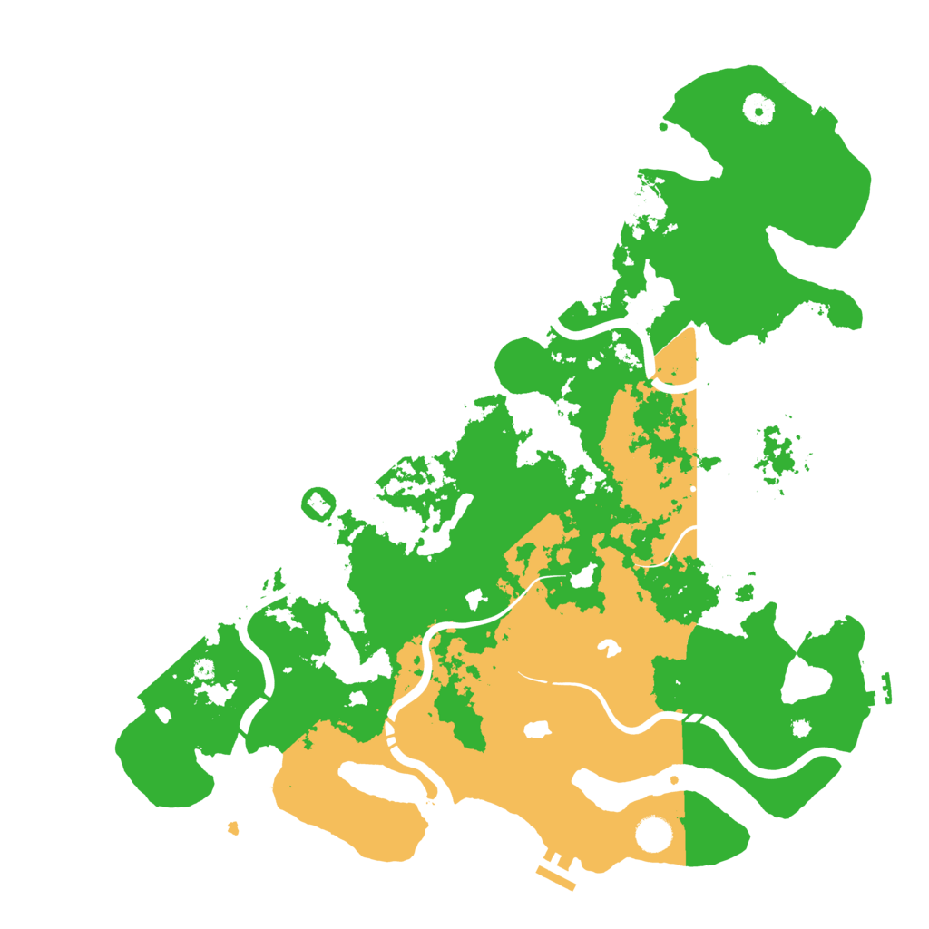 Biome Rust Map: Procedural Map, Size: 4500, Seed: 1134163075