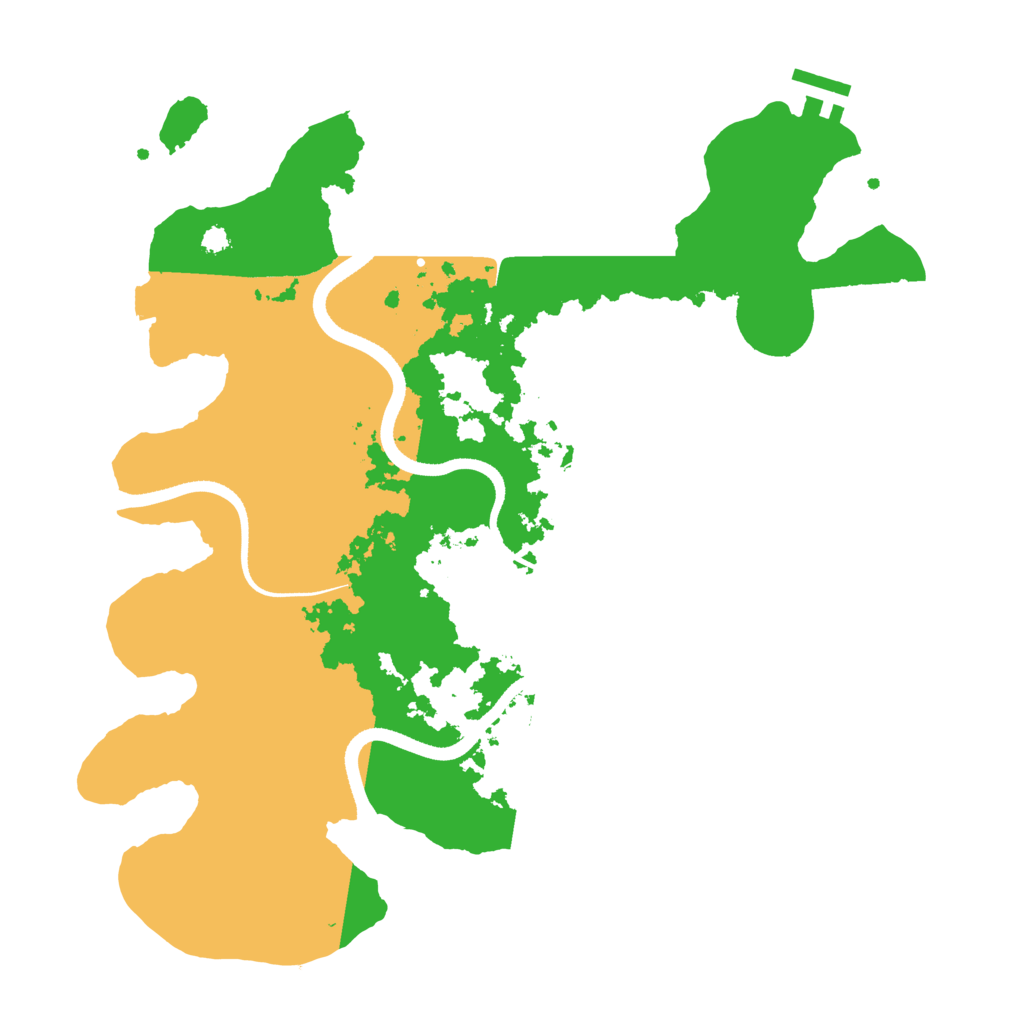 Biome Rust Map: Procedural Map, Size: 3500, Seed: 334971156