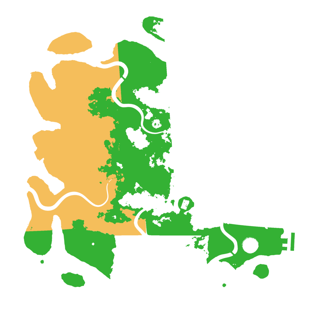 Biome Rust Map: Procedural Map, Size: 3500, Seed: 437454872