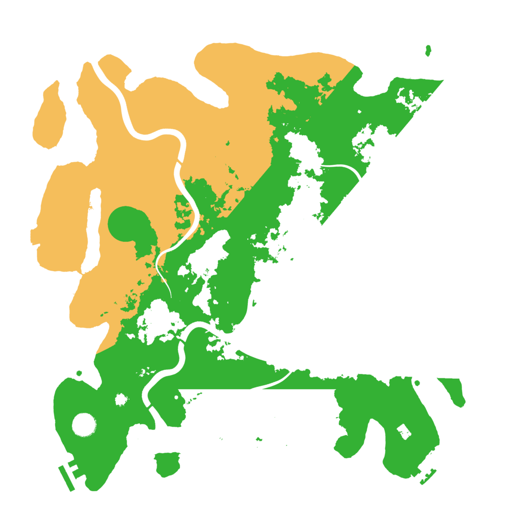Biome Rust Map: Procedural Map, Size: 3850, Seed: 11985