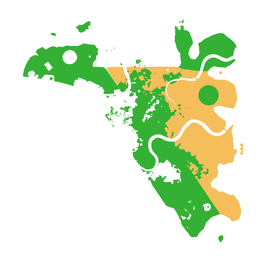 Biome Rust Map: Procedural Map, Size: 3500, Seed: 369877