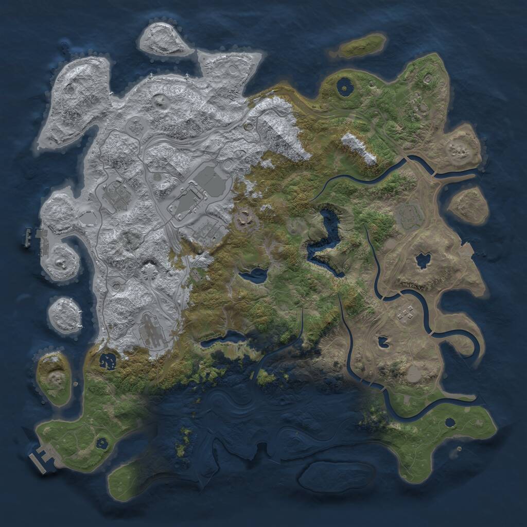 Rust Map: Procedural Map, Size: 4500, Seed: 792007831, 15 Monuments