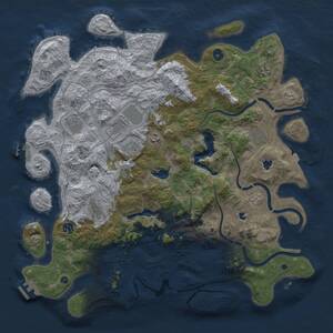 Thumbnail Rust Map: Procedural Map, Size: 4500, Seed: 792007831, 15 Monuments
