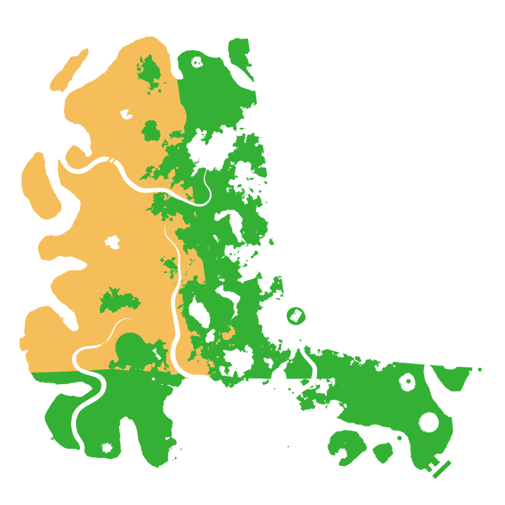 Biome Rust Map: Procedural Map, Size: 4500, Seed: 1886695246