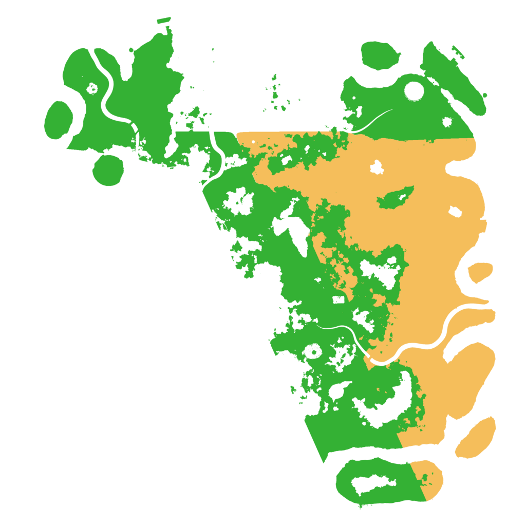 Biome Rust Map: Procedural Map, Size: 4800, Seed: 496463877