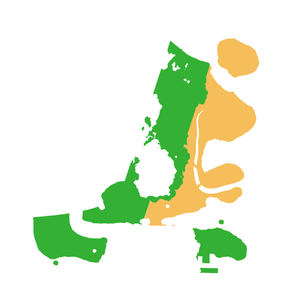 Biome Rust Map: Procedural Map, Size: 2400, Seed: 83810