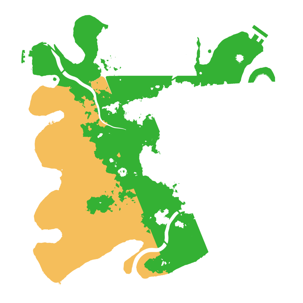 Biome Rust Map: Procedural Map, Size: 3500, Seed: 1831515542