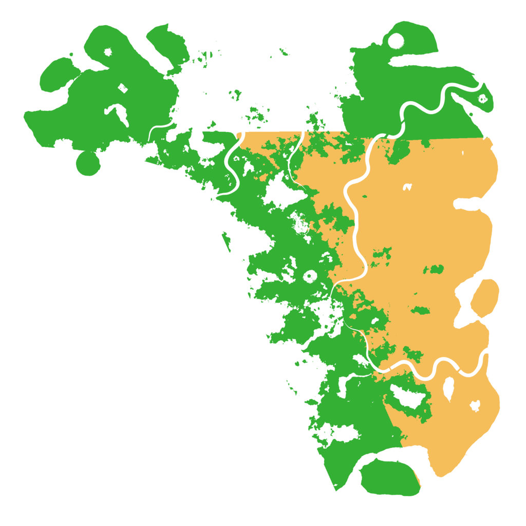 Biome Rust Map: Procedural Map, Size: 6000, Seed: 1043970702