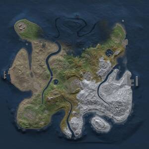 Thumbnail Rust Map: Procedural Map, Size: 3000, Seed: 17798, 11 Monuments