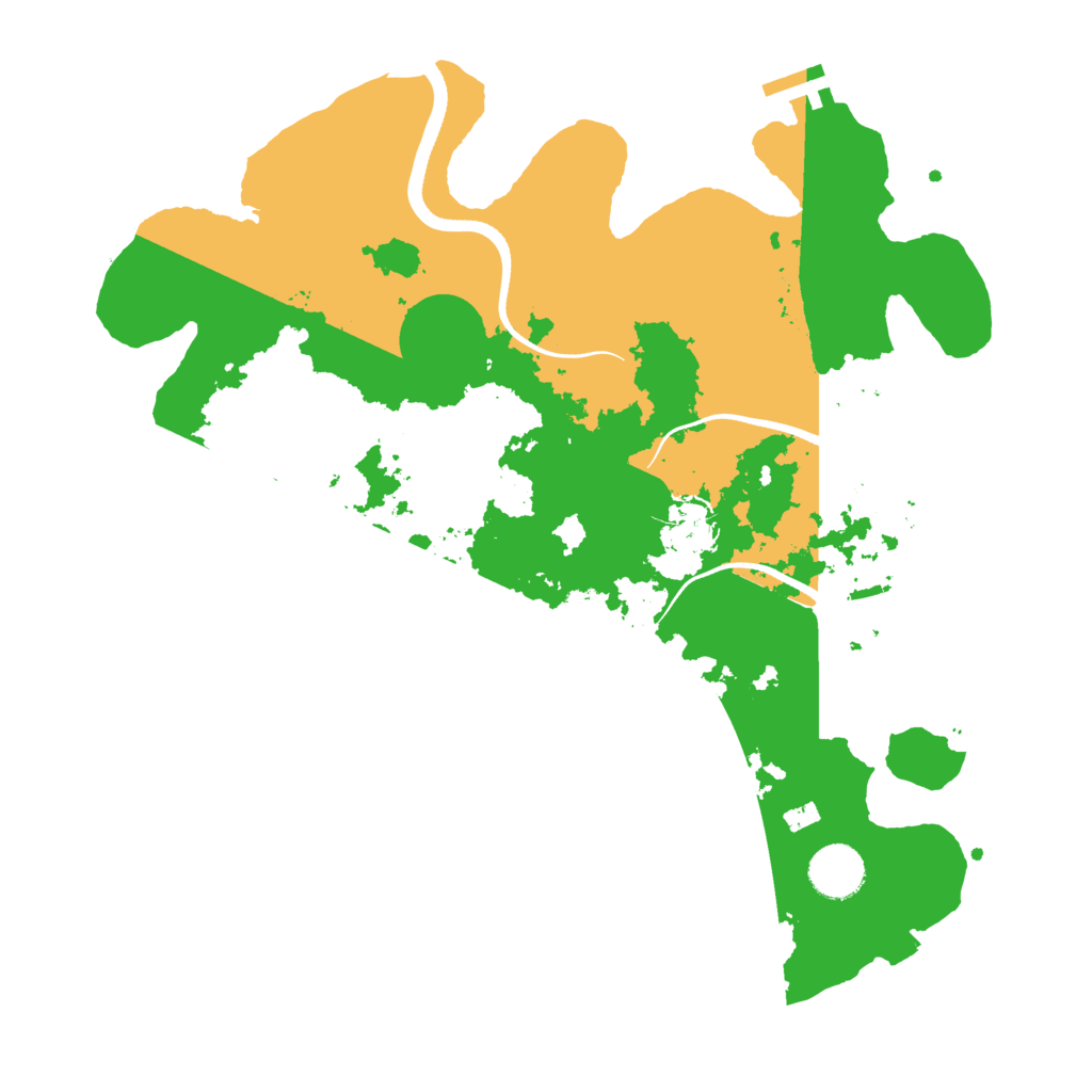 Biome Rust Map: Procedural Map, Size: 3500, Seed: 65437209