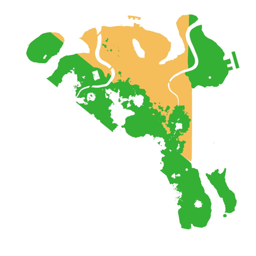 Biome Rust Map: Procedural Map, Size: 3000, Seed: 1615693310