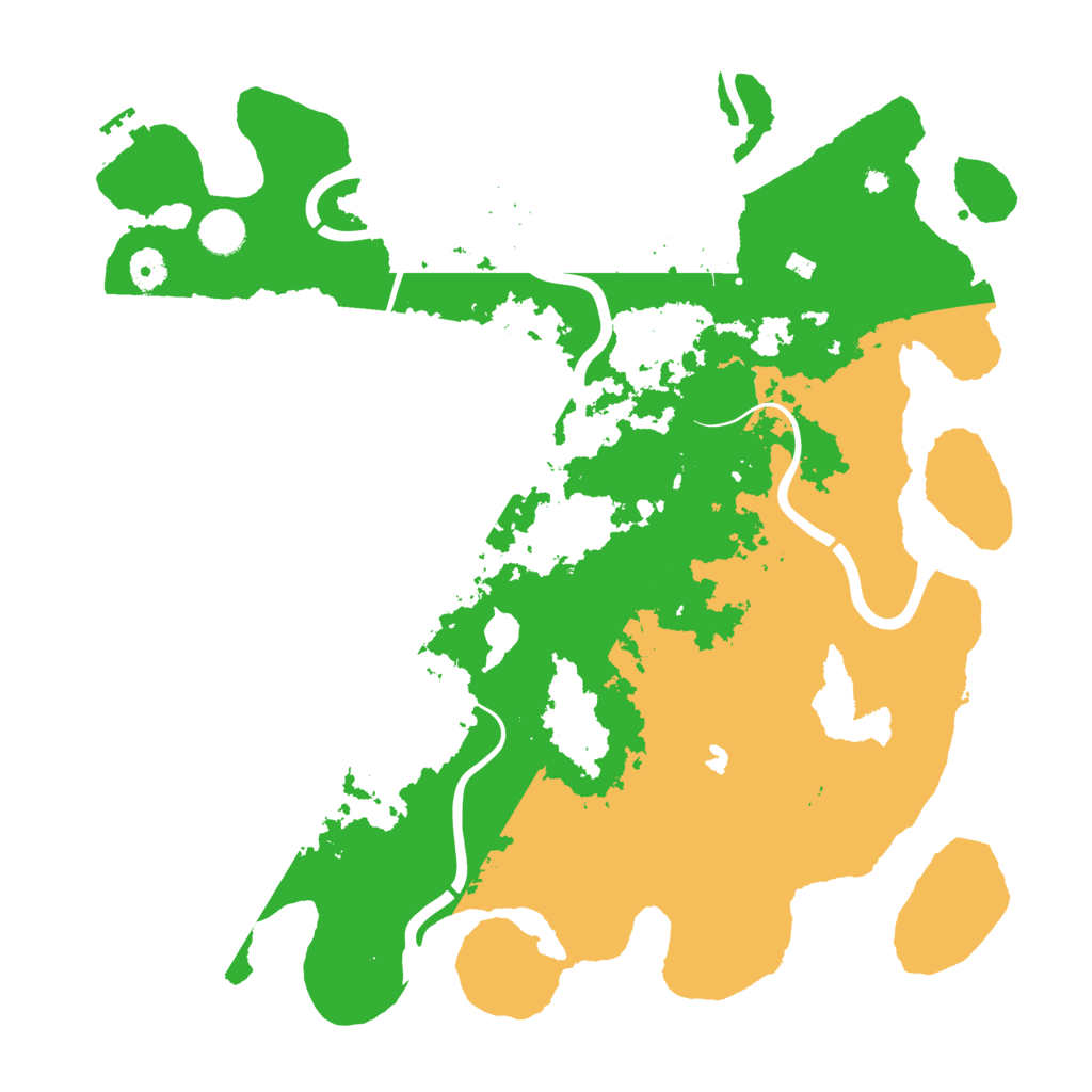Biome Rust Map: Procedural Map, Size: 4200, Seed: 91