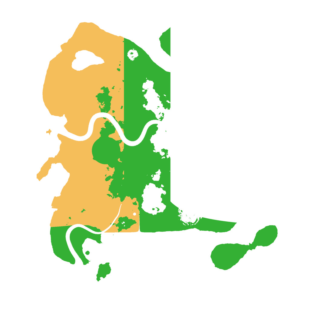 Biome Rust Map: Procedural Map, Size: 3000, Seed: 23385