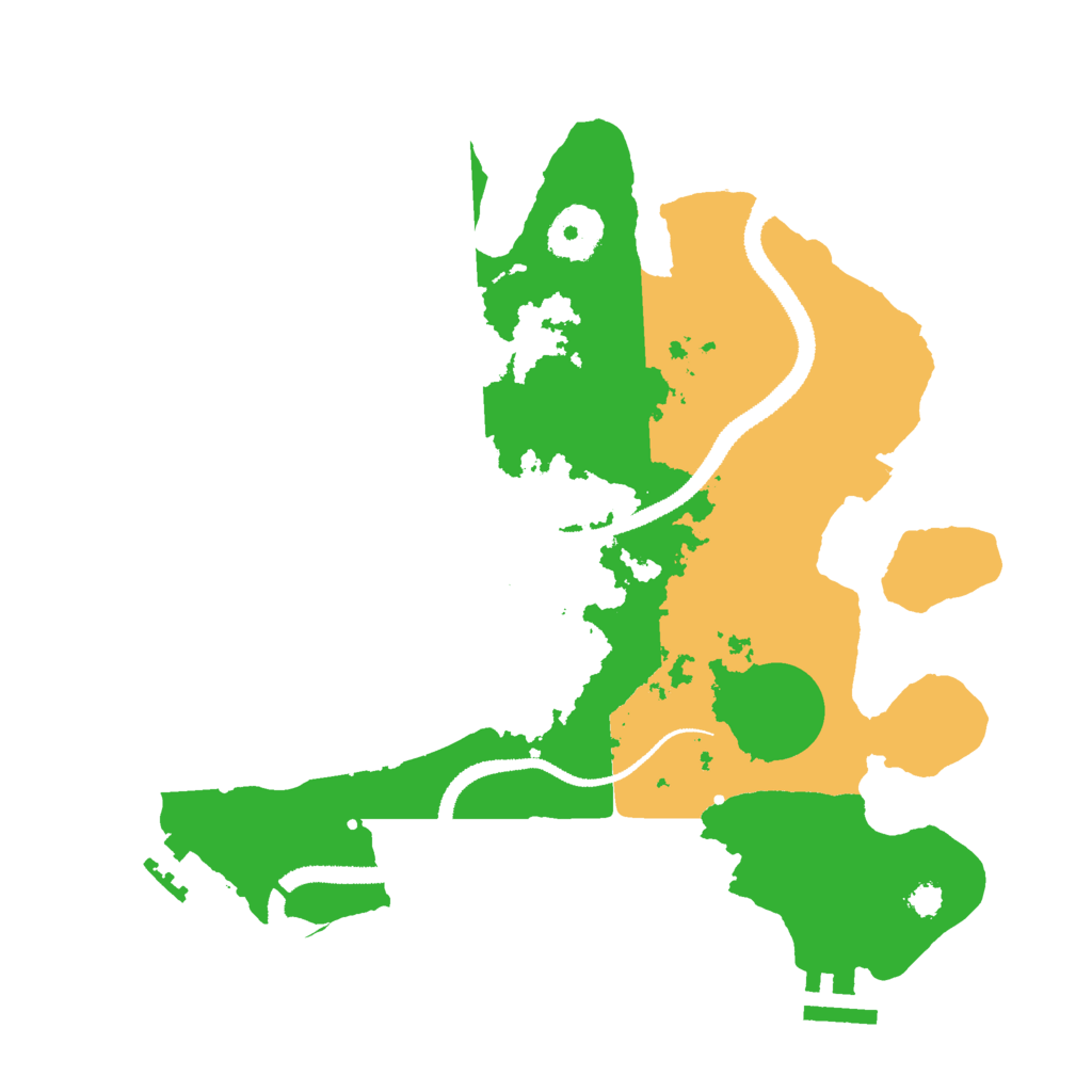 Biome Rust Map: Procedural Map, Size: 3000, Seed: 3750