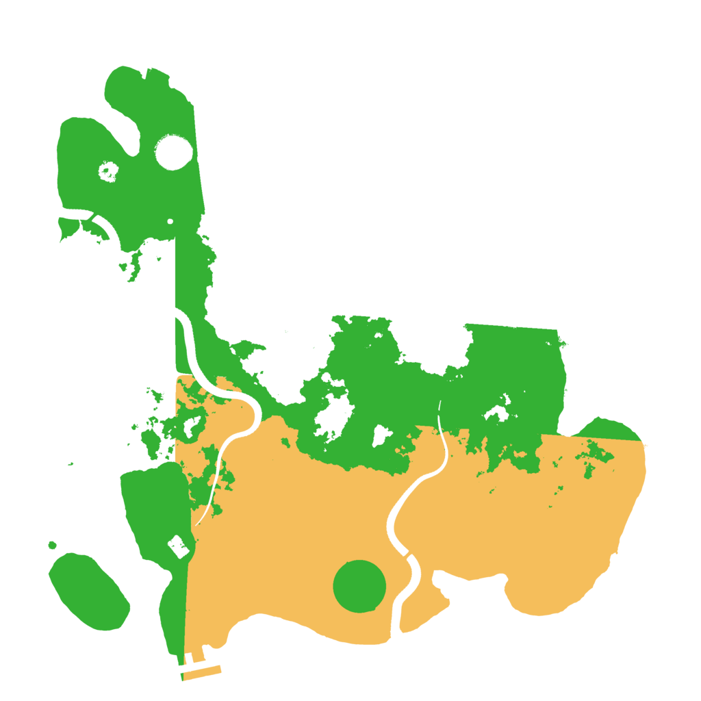 Biome Rust Map: Procedural Map, Size: 3500, Seed: 1480846