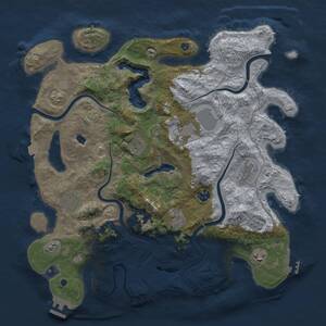Thumbnail Rust Map: Procedural Map, Size: 4000, Seed: 1767330477, 14 Monuments